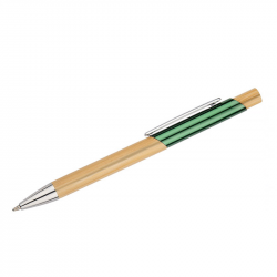 Automatic ballpoint pen BALIS, green color