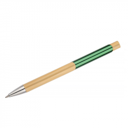 Automatic ballpoint pen BALIS, green color