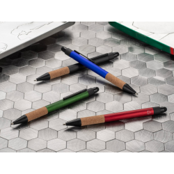Automatic ballpoint pen with stylus BOSAY, blue color