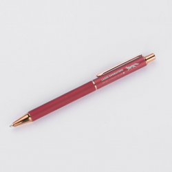 Ballpoint pen VERNO, burgundy color