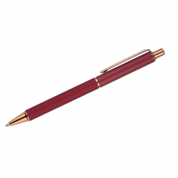 Ballpoint pen VERNO, burgundy color