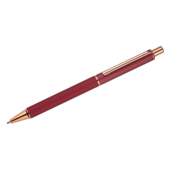Ballpoint pen VERNO, burgundy color