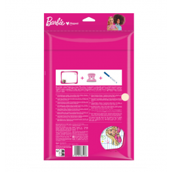 Writing board with marker A4 MAPED BARBIE