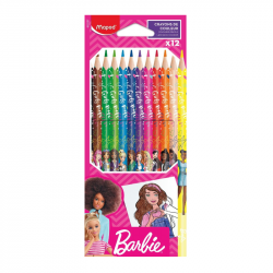 Colored pencils MAPED BARBIE, 12 colors