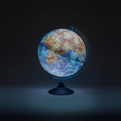 Illuminated globe ŽVAIGŽDYNAI, Lithuanian language 32 cm