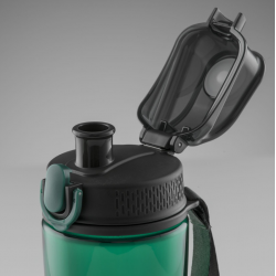 Gertuvė COLORISSIMO TRITAN, plastikinė 550ml, juoda sp.