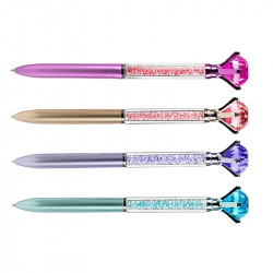 Ballpoint pens FIORELLO DIAMONDS GR-F424 0.7mm, assorted colors, pack of 24