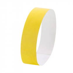 Paper bracelet WRISTVEK, yellow, COOL 1 pc.