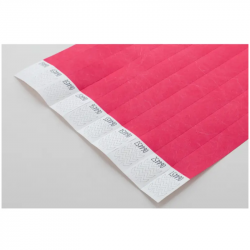 Paper bracelet WRISTVEK, pink, COOL 1 pc.