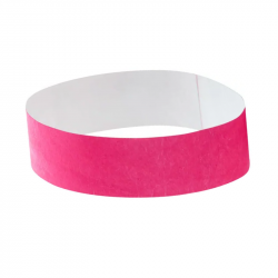 Paper bracelet WRISTVEK, pink, COOL 1 pc.