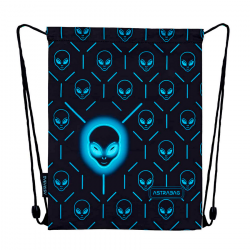 Drawstring bag for sportswear ASTRABAG NEO FOOTBALL 40x33cm, multicoloredgas