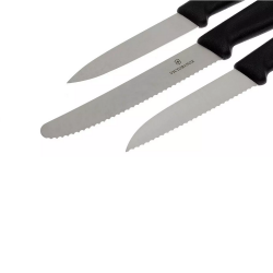 Knife set VICTORINOX PARING 3pcs, black color