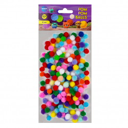 Decoration POMPON CENTRUM, various colors, pack of 200 pcs.