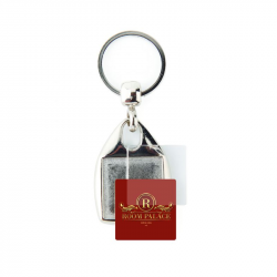 Metal keychain double-sided 25x25 mm