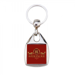 Metal keychain double-sided 25x25 mm