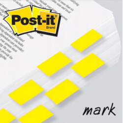 Index tabs 3M Post-it 25x43 mm, yellow