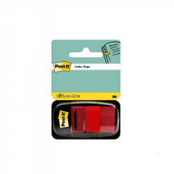Index tabs 3M POST-IT 25x43 mm, red