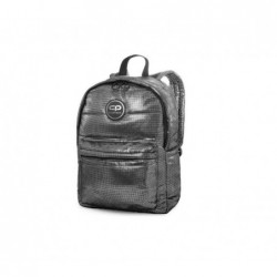 Backpack PATIO RUBY 41.5x31.5x15cm, shiny silver color