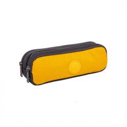 Penalas 2 skyrių su užtrauktuku COOLPACK CLIO , geltonos/pilkos sp.