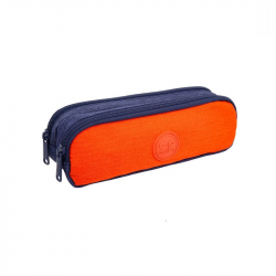 Penalas 2 skyrių su užtrauktuku COOLPACK CLIO, oranžinė/mėlyna sp.