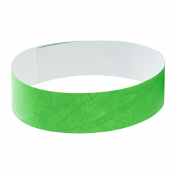 Paper bracelet WRISTVEK, green, COOL 1 pc.