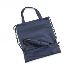 Umbrella automatic DUO, blue / silver color