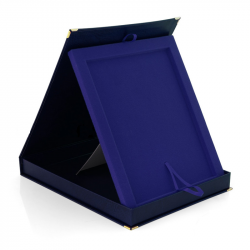 Dėklas-dėžutė lentelei 200x150 mm mėlyna vertikal.