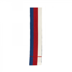 Ribbon for medal 20mm (white/red/blue)