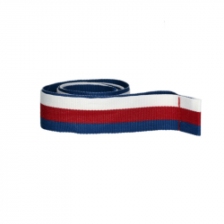 Ribbon for medal 20mm (white/red/blue)
