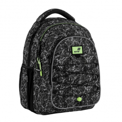 Kuprinė KITE 25,5L 43x33x23cm, juoda/balta sp.