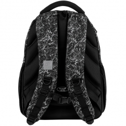 Kuprinė KITE 25,5L 43x33x23cm, juoda/balta sp.