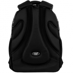 Kuprinė KITE 25,5L 43x33x23cm, juoda/balta sp.