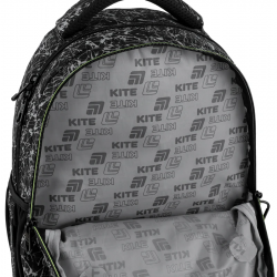 Kuprinė KITE 25,5L 43x33x23cm, juoda/balta sp.
