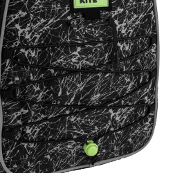 Kuprinė KITE 25,5L 43x33x23cm, juoda/balta sp.