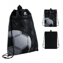 Krepšelis sportinei aprangai KITE FOOTBALL, 46x33cm, juodos sp.