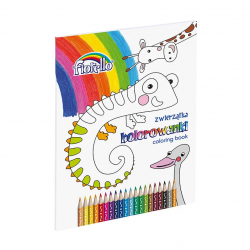 Spalvinimo knygutė FIORELLO ANIMALS A4 80gsm 96l