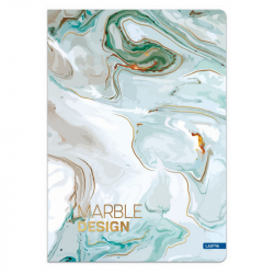 Notebook MARBLE A5 80g 60 sheets, squared, pack of 10