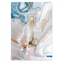 Notebook MARBLE A5 80g 60 sheets, squared, pack of 10