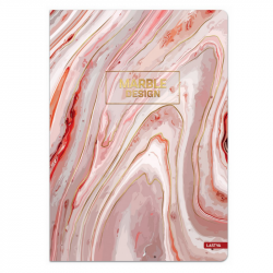 Notebook MARBLE A5 80g 60 sheets, squared, pack of 10