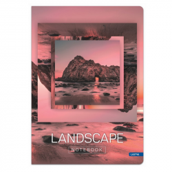 Notebook LANDSCAPE A5 80g 60 sheets, squared, pack of 10