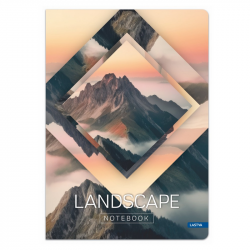 Notebook LANDSCAPE A5 80g 60 sheets, squared, pack of 10