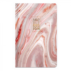 Hardcover notebook MARBLE A6, 96 sheets, squared