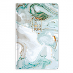 Užrašų knygutė kietu viršeliu MARBLE A6/96l. langeliais