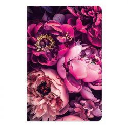 Hardcover notebook BLOOM A6, 96 sheets, squared