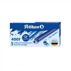 Ink cartridges long PELIKAN, blue, 5 pcs