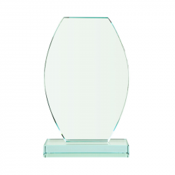 Stiklinis trofėjus G043 aukštis 24cm su dėžute