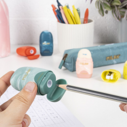 Pencil sharpener + eraser MILAN CAPSULE LAVA