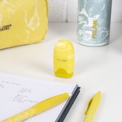Pencil sharpener + eraser MILAN CAPSULE LAVA