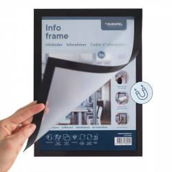 Information holders A4, adhesive-magnetic, silver color, EUROPEL 196003, 2 pcs.