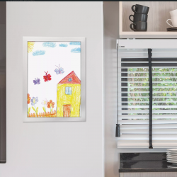 Information holders A4, adhesive-magnetic, silver color, EUROPEL 196003, 2 pcs.